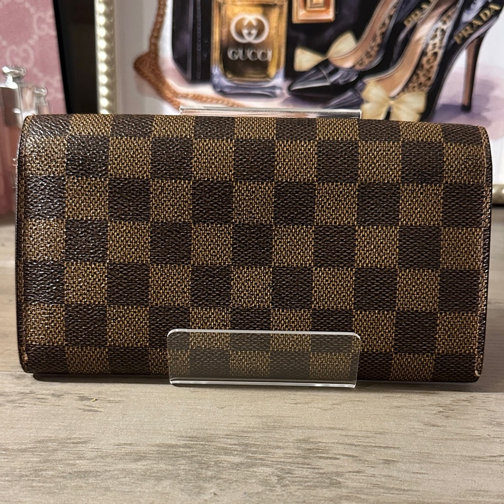 Louis Vuitton Damier Ebene Sarah long Wallet - Picture 2 of 13